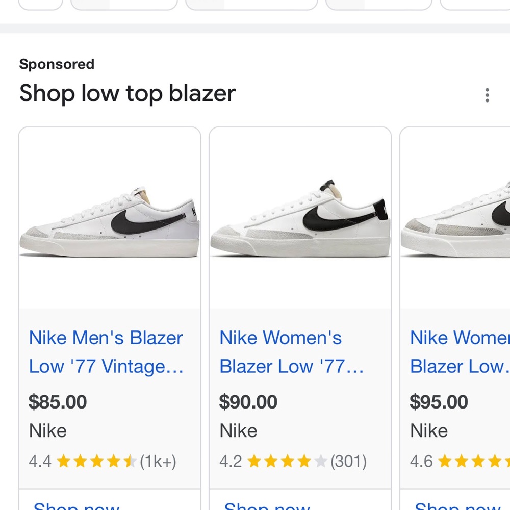 Nike Low Top blazer